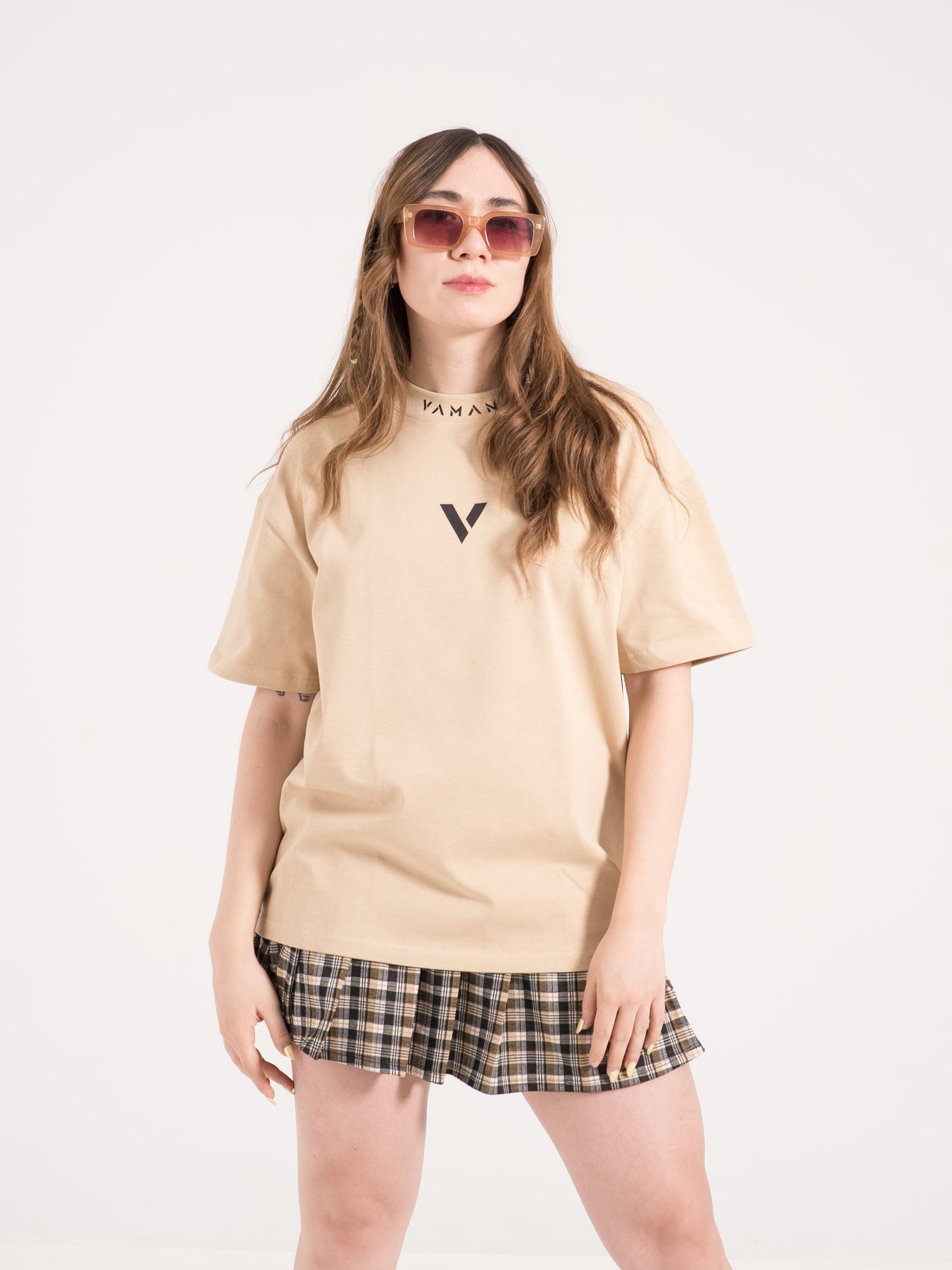 Playera Oversize de Mujer Lisa