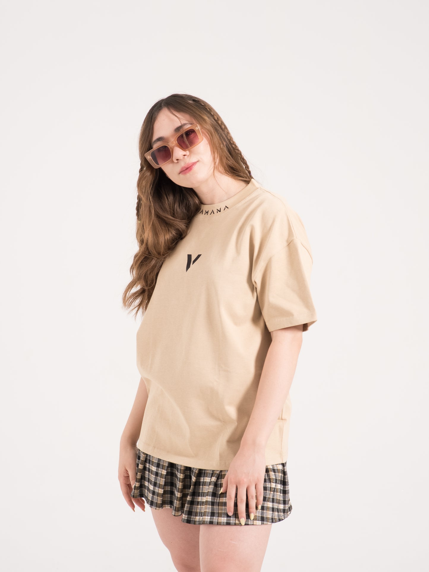 Playera Oversize de Mujer Lisa